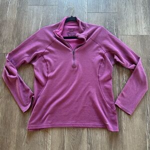 Patagonia Women's Long Sleeve Quarter-Zip in Purple
